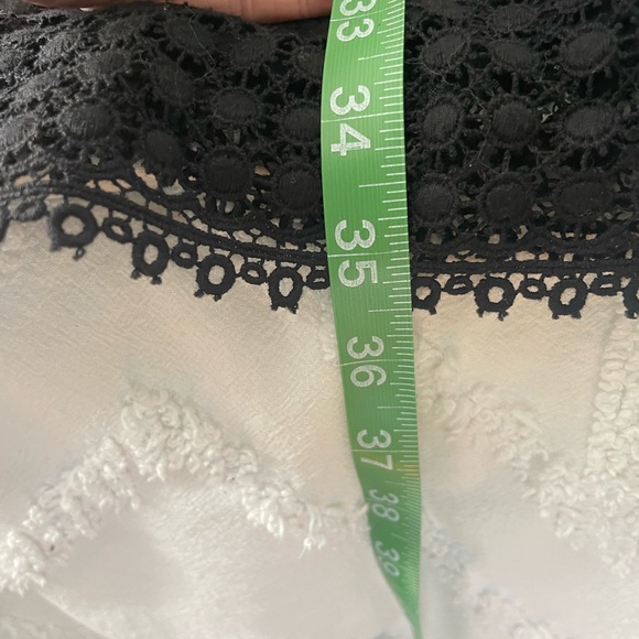 Vintage Original Milly of NY Black Lace Crochet Detail Mod Dress, Size 12 - Picture 7 of 8